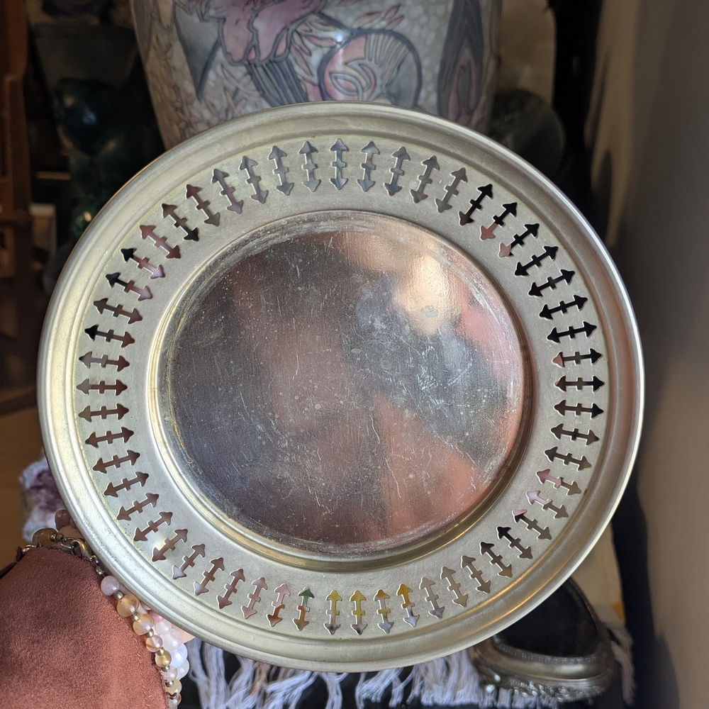 Elegant Brass Decorative Plate From Montreal